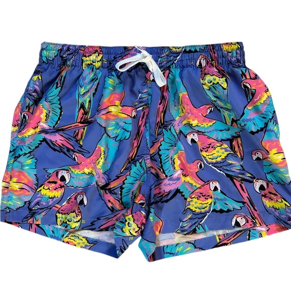 chubbies Other - Chubbies Multicolor Flick Flock Parrot 4” Inseam Mens Swim Trunk Shorts, Large